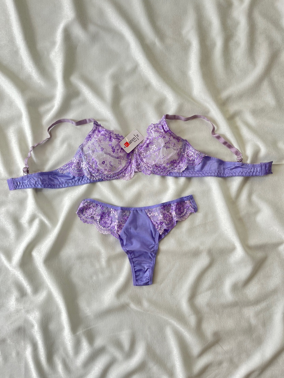 ست زنانه فنر دار تور ثابت اروپایی کارن 105007