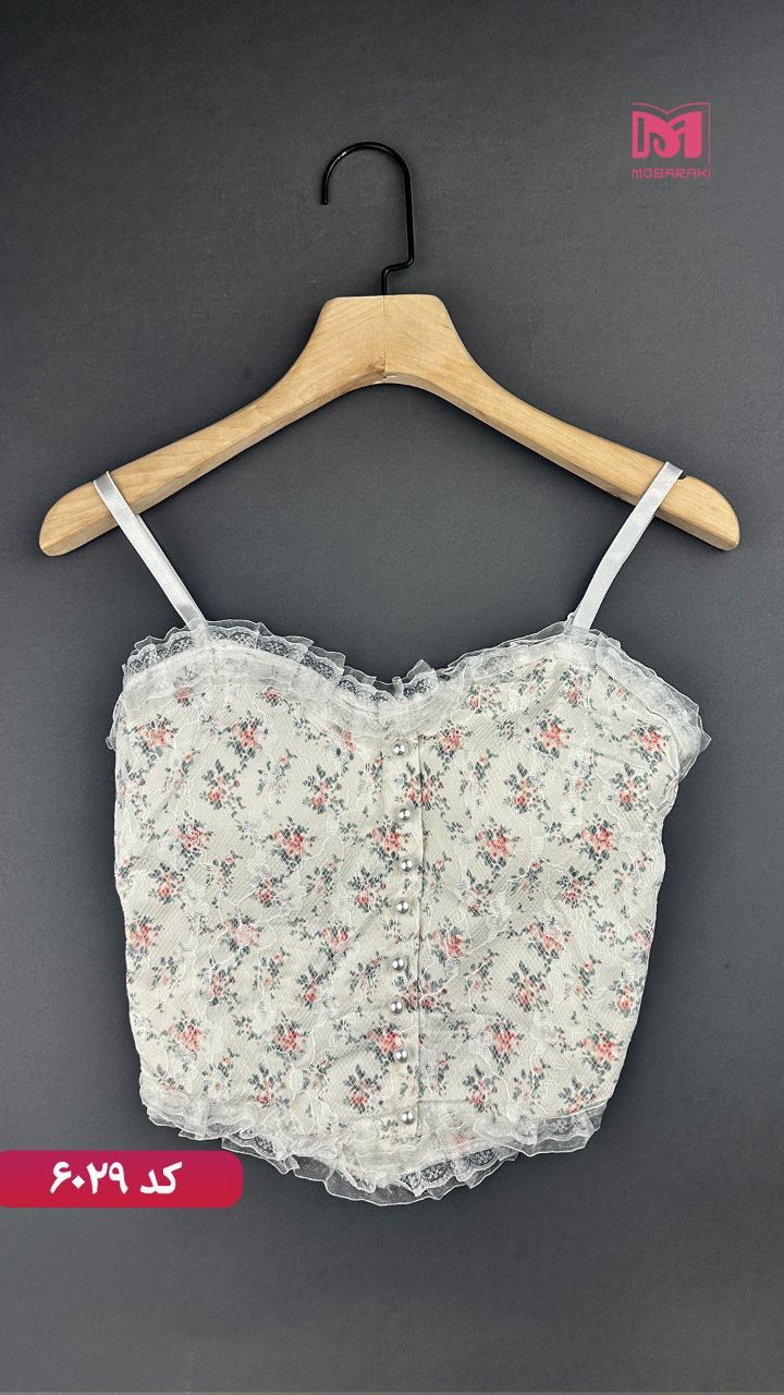 نیم تنه زنانه فانتزی گل رنگی